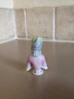 Antique German 3 5  Porcelain Half Doll Pin Cushion