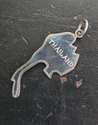 Sterling Silver Travel Map Of Thailand Charm
