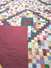  Vintage Quilt Hand Quilted 2  Blocks Are Machine Sewn Amazing    76  X 64  A-26