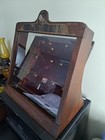 Antique Wooden   Glass Display Case  Countertop Cabinet  Great Condition  Rare 