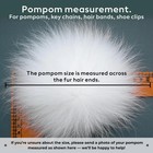 Silver Fur Pom Pom  Real Fox Fur Pompom For Hat   Large Plush Furry  Ball