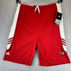 Adidas Louisville Cardinals Athletic Shorts Nwt Basketball Gym Youth Baseball L