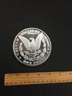 Morgan 1878 Tribute Dollar One Pound Silver Plated Copper Proof 3 5  Medal