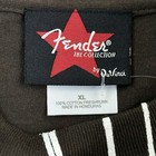 Vintage Fender By Da Vinci Shirt Mens Xl Brown Guitar Silhouette Deadstock Y2k