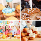 100pcs Disposable Piping Bags 12 Inch Pastry Icing Bags With Twist Ties