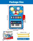 Baby Toys For 1 Year Old  Baby Musical Mat Toddler Toys Age 1-2 - 2 In 1 Pia Dru