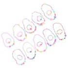 10 Sets 20pcs Children Jewelry Set Kids Beaded Necklace Girls Beaded Bracelets
