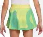 Nike Tennis Lt Zitron Nikecourt Dri-fit Victory Skort Skirt Big Kids girls L New