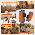 Awil 3-in-1 Wireless Ankle And Foot Massager Heating Vibration 1pck  Gray