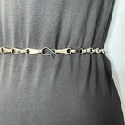 Vintage Women s Chain Belt Silver Metal Skinny Retro Made In Italy Classic 