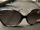 Gucci Gg0076s 002 Round Oval Black Grey Women s Sunglasses 60 Mm