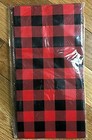 Lot Of 12 Party Treat Bags Red And Black Buffalo Plaid Check New