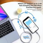3 Pack  Fast Charger 3ft  1m  Mfi Certified Usb-a Cable For Iphone Charging Cord