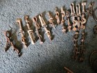 Vintage Chemistry Lab Equipment   Clamps Rods Ring Stands Tripod Bunson Burner
