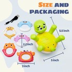 Baby Bath Toys  Rechargeable Turtle Bath Toy Sprinkler For Kids Toddler With    