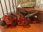 Decorative Mcm Lucite Amber Grapes Cluster On Branch Amber Cognac 2 Inch Grape