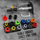 18pc Engine Oil Funnel Kit 1 59qt 1 5l Automotive Coolant Funnel Set 12 Adapters