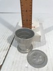 Vintage Collapsible Metal Tin Cup Travel Cup With Lid