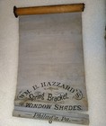 Antique Wm B Hazzard Window Shade Advertising Display Sign Philadelphia Pa