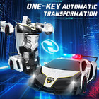 Remote Control Car - Transform Police Rc Cars  Robot Toys For Ages 5-7  Kids Toy