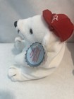 2 1997 Coke Polar Bear Red Shirt Red Hat Bottle Beanie Bean Bag Plush Coca-cola