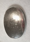 Sterling Silver Topped And Glass Vanity Container