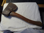 Genuine Old Plumb Boy Scout Official Scout Hatchet Axe Marked Handle sheath
