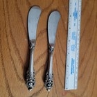 Pair Of 6  Wallace Sterling Silver Butter Knives
