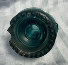 Blue Aqua Cd 257 Hemingray Mickey Mouse Style Glass Insulator Chip But Nice