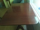 Vintage Mahogany Dining Table In The Style Of Duncan Phyfe  1950s