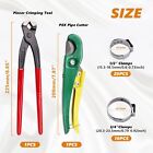 Pex Pipe Clamp Cinch Tool Ear Clamp Pliers And Pipe Cutter For 1 8 -1 1 4  Tube