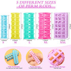30 Pieces Plastic Hair Rollers - Self-grip Curlers In 5 Sizes  No Heat Required