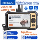 Thinkscan 662 Car Diagnostic Tool Obd2 Scanner Srs Abs Engine At Code Reader Fca
