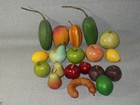 Lot Of 19 Faux Fake Artificial Exotic Fruit Decor Staging Prop Realistic Display