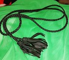 Ada Fringe Soga Leather Braided Tassel Wrap Belt                       Dillards