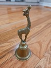 Vintage Solid Brass Giraffe Bell 6    Tall