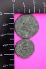 2 Nice Widows Mite Coins Holy Land Artifact Display Card Export Permit Coa  m874