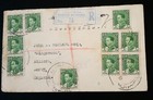 V rare Iraq 1935 Rare    registered    Label    baghdad As Samawal    Used On Cover