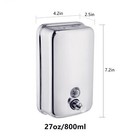 800ml  1000ml Soap Dispenser Wall Mount  304 Stainless Steel  Bathroom  Shampoo