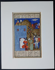 An Antique Persian Miniature Painting From The Shahnameh By Ferdowsi   Safavid