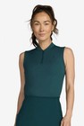 Bad Birdie Women s Sleeveless Blade Golf Polo Sz Large Lush Green 38x25    New