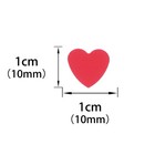 Red Love Heart Table Confetti - Valentines Day Party Foil Metallic 1cm  
