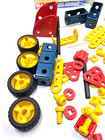 Erector Junior Young Engineer Set 1350 Approx 80 Pcs   Missing Many Pieces  