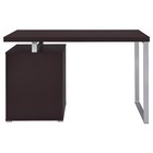 Cappuccino 3-drawer Reversible Office Desk easy To Assemble organization