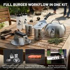 Sasquash Burger Press Kit  5 Piece Smash Combo  5pc Master Kit