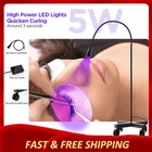 5w High-efficiency Uv Lash Light 2-3s Cure Foot Pedal Enhances Longevity