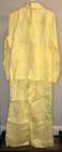 Sleeper Womens Linen Pajama Set Top With Pants In Yellow - Size 1 Xs-small