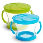 Munchkin Snack Catcher Snack Cup  Blue green  2 Count  pack Of 1 