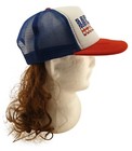 Usa Mullet Hat Brown Wig Merica Redneck 4th Of July All American Costume