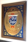 Vintage Heileman s Old Style Beer Advertising Bar Mirror
